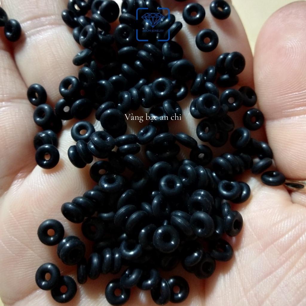 Dây cước, dây da, chặn cao su làm vòng tay phong thủy đeo charm. Anchi jewelry