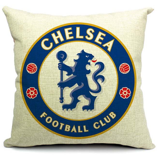Gối vuông, gối tựa lưng ghế, gối ôm in logo câu lạc bộ Manchester United, Chelsea, Barcelona, Real Madrid, Arsenal