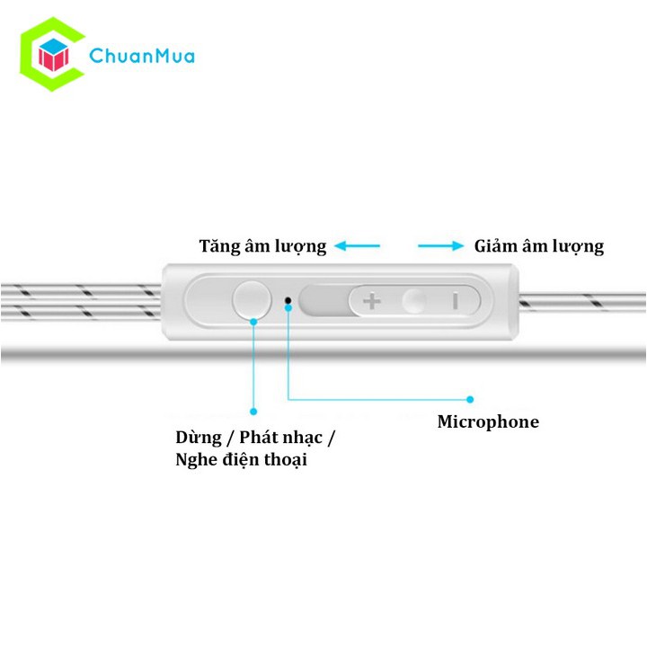 Tai Nghe Nhét Tai Có Dây Gaming QKZ CK7 chống ồn, âm thanh Hifi chất lượng cao, dáng thể thao, kèm mic đàm thoại