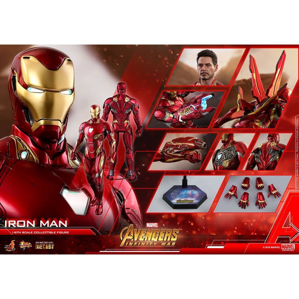 Mô hình Hottoys 1/6 MMS473D23 Iron Man MK 50