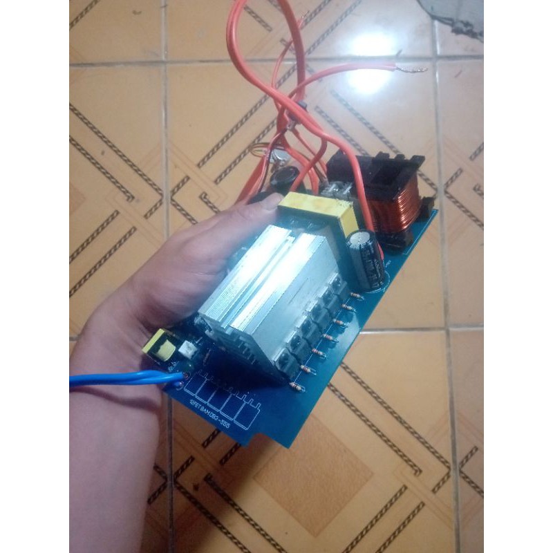 Mạch 12 fet biến áp e42 hàn đủ linh kiện và chạy tốt