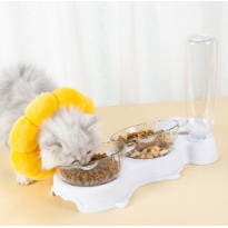 Bát ăn kết hợp uống nước tự động cho chó mèo (màu ngẫu nhiên)