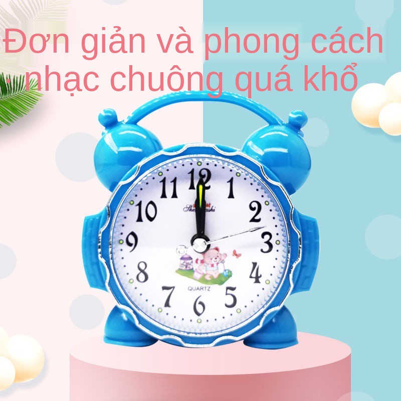 【Mua một tặng một】 Đồng hồ báo thức Sinh viên dễ thương net phòng ngủ người nổi tiếng siêu ồn ào khó dậy Con đơ