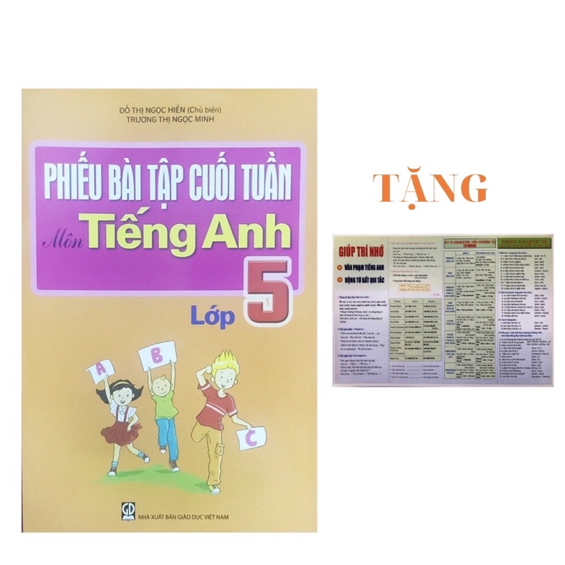 Sách Phiếu bài tập cuối tuần Tiếng anh lớp 5