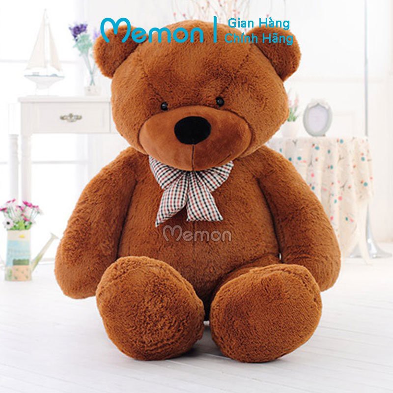 [Mã LIFEM1 giảm 50k đơn 99k] Gấu Bông Teddy Nâu Nhập Size Khổng Lồ Cao Cấp Memon