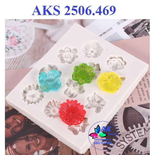KHUÔN SILICON  HOA NHÍ - 2506.469