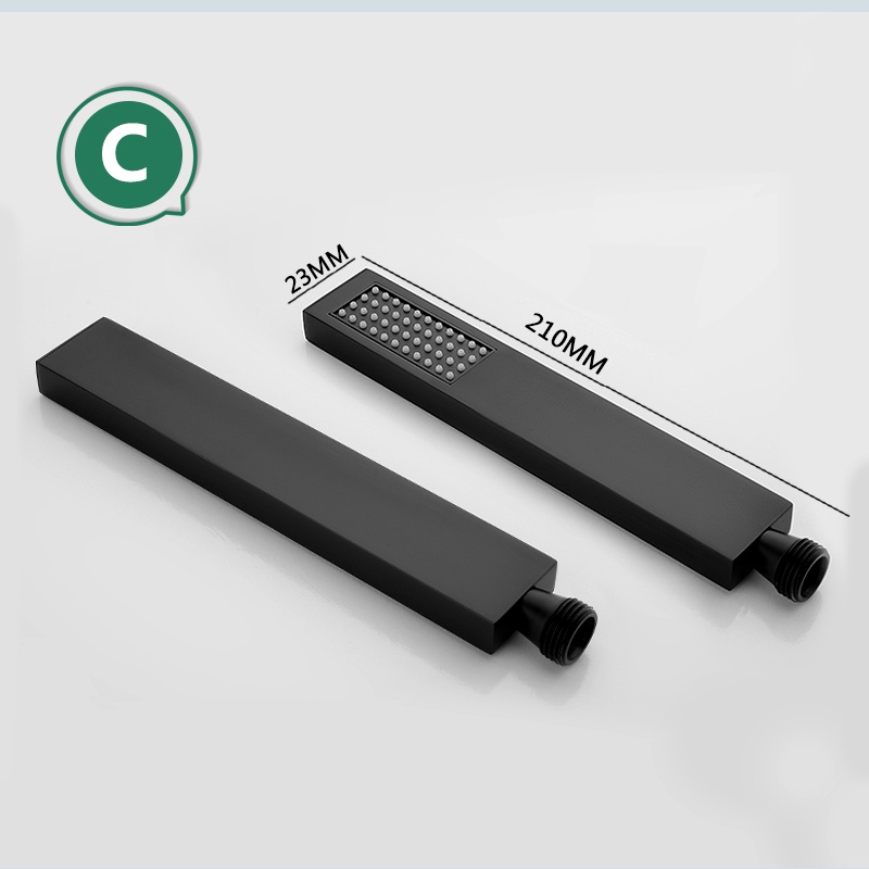 Vòi Hoa Sen Cầm Tay Màu Đen Chất Lượng Cao