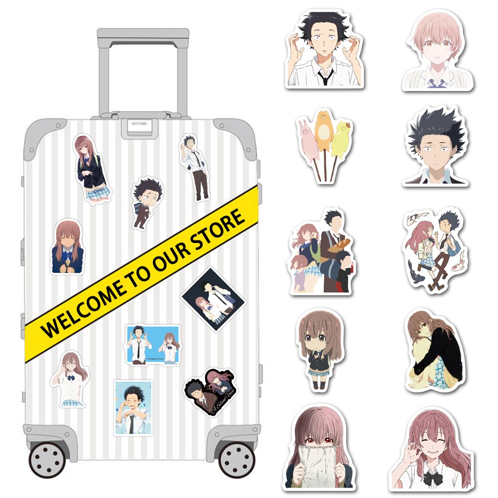 Set 50 miếng dán trang trí chống thấm nước họa tiết Graffiti độc đáo