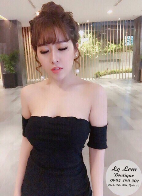 Váy Body Trễ Vai Cuốn Viền 🌸 VN08 | BigBuy360 - bigbuy360.vn