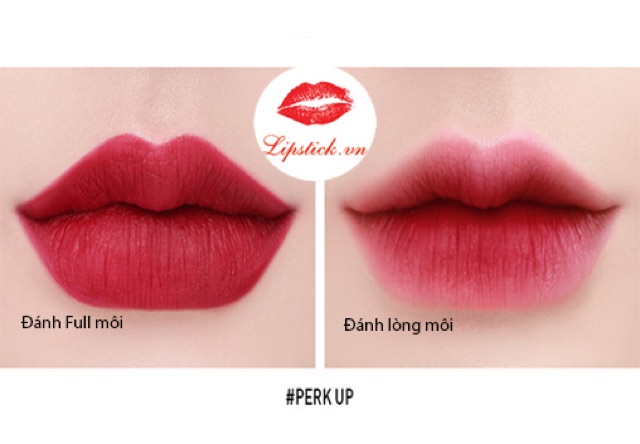 Son 3CE soft lip lacquer- perk up (DATE MỚI)
