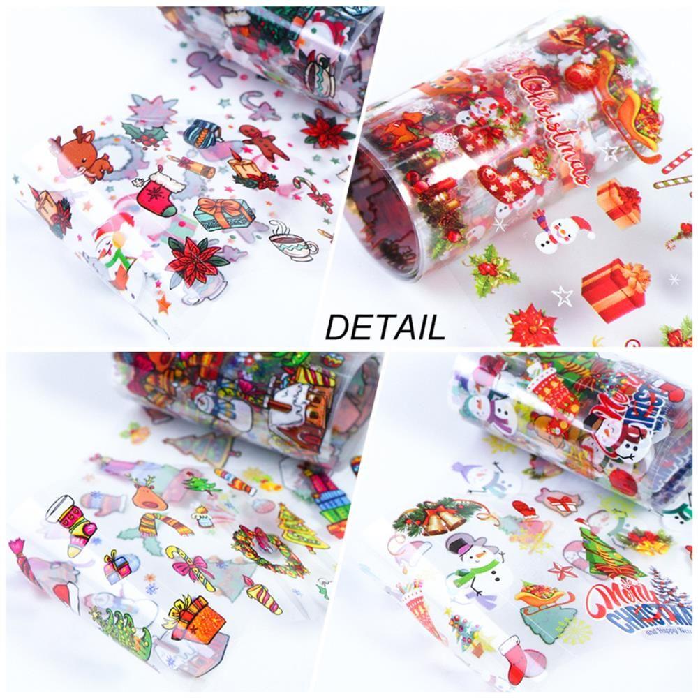 Bộ 10 Miếng Dán Móng Tay Họa Tiết Bầu Trời Sao Ba Chiều Thời Trang Cho Nữ