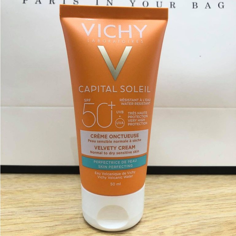 Vichy Capital Soleil Velvety Cream SPF 50+ - Kem Chống Nắng Dành Cho Da Khô Nhạy Cảm 50ml