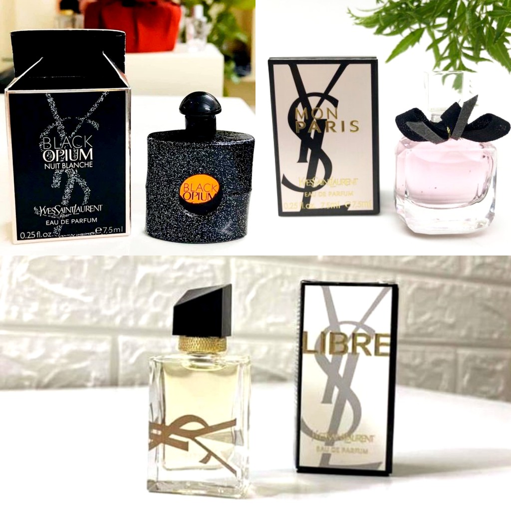 Nước hoa nữ mini YSL LIBRE _YSL black opim_YSL Mon paris EAU de parfum 7.5ml [hàngchính hãng]
