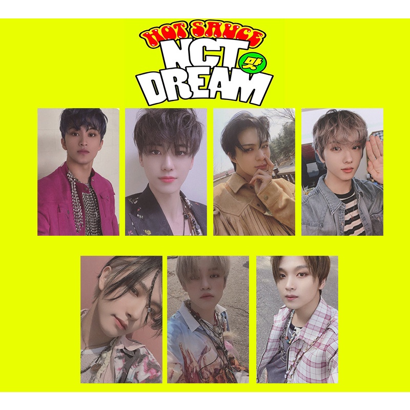 Set 7 thẻ hình kèm chữ ký nhóm nhạc NCT dễ thương