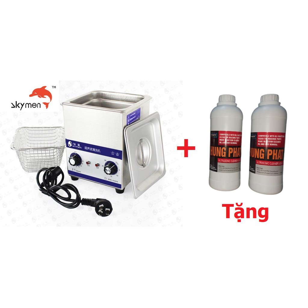 Bể Siêu Âm Thương Hiệu SKYMEN 2 LIT Chính Hãng Tặng Kèm 2 Chai Dung Dịch Siêu Âm Trị Giá 300k