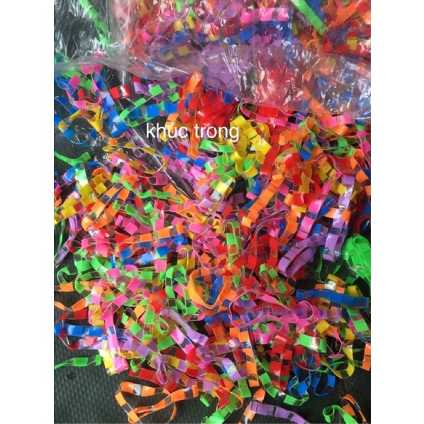 Túi 100g chun buộc tóc nhiều mầu đáng yêu cho bé