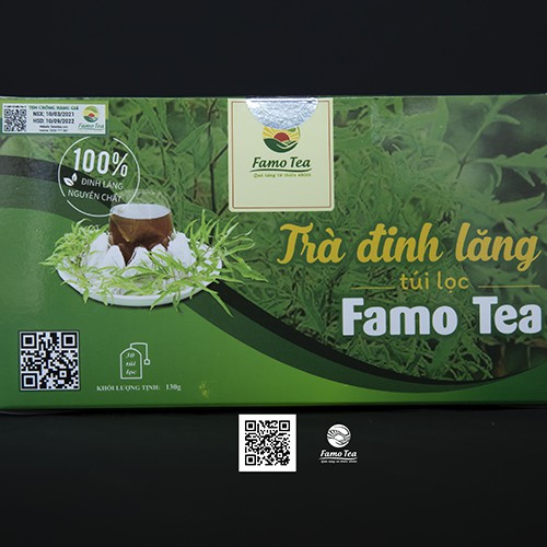 [CHÍNH HÃNG] Trà Đinh Lăng Famo Tea túi lọc- Hoạt huyết dưỡng não, hỗ trợ điều trị rồi loạn tiền đình, mất ngủ