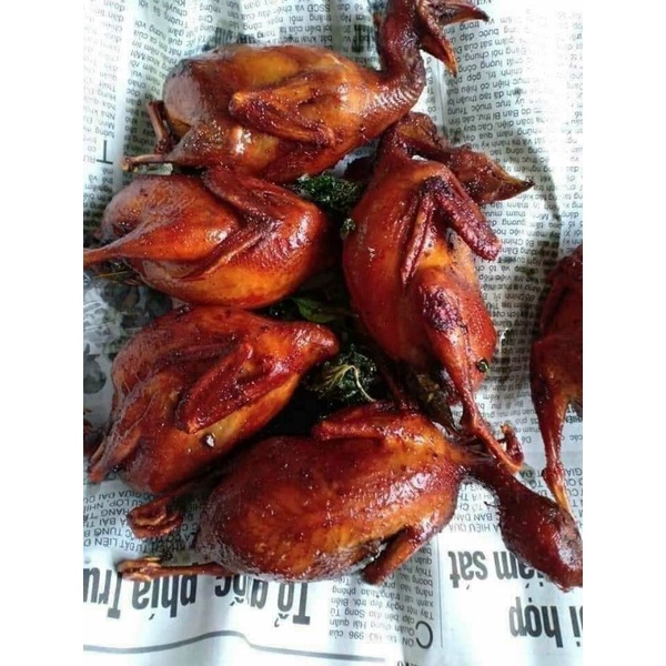 79k 10 con  chim cút ướp lá mắt mật