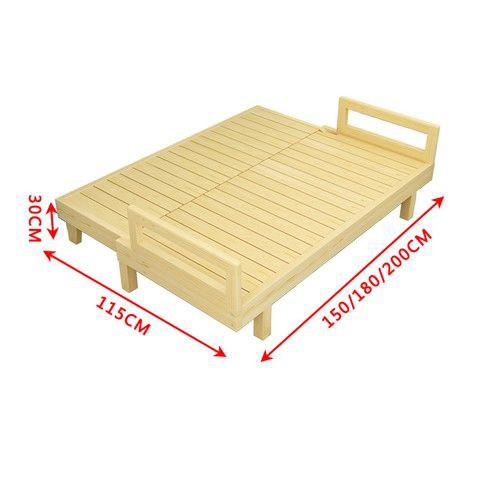 Ghế sofa có thể gập lại gỗ rắn giường căn hộ nhỏ cửa sổ bay tatami lười tựa lưng sử dụng kép
