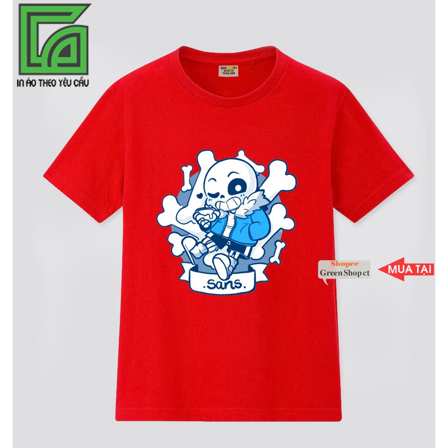 NEW Áo Thun Chibi Undertale Sans V3 Dễ Thương -Có Size Trẻ Em 3 Màu S230