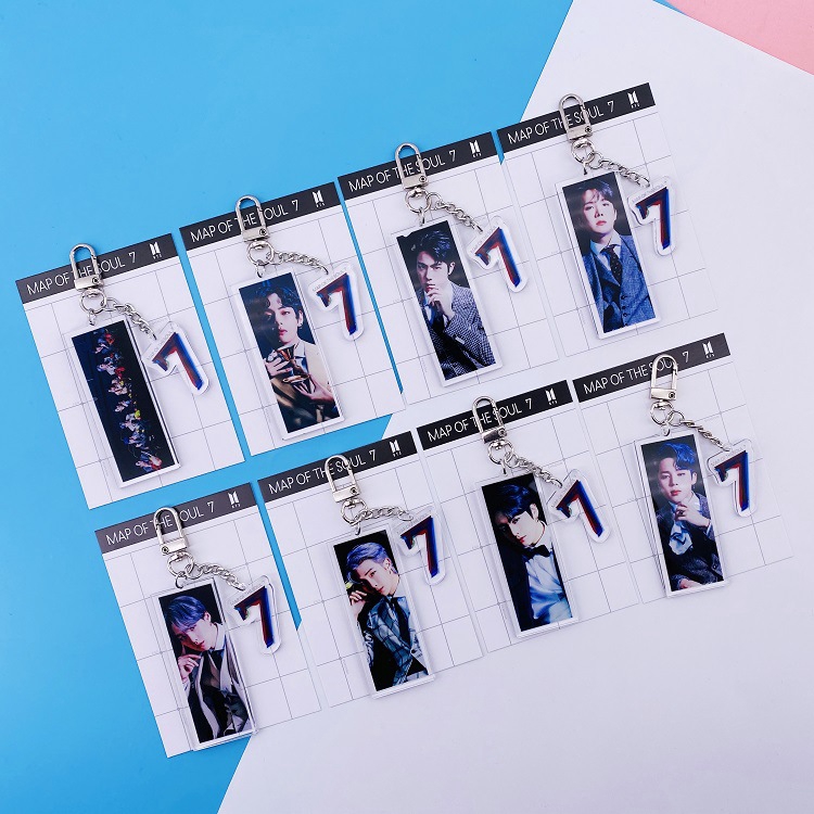 Mới Móc Chìa Khóa In Hình Các Thành Viên Nhóm Bts