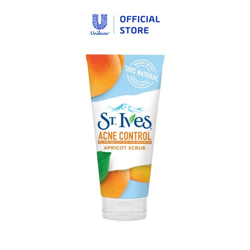 [Mã FMCGMALL -8% đơn 250K] Sữa rửa mặt tẩy tế bào chết ngừa mụn St.Ives chiết xuất Trái Mơ 170g