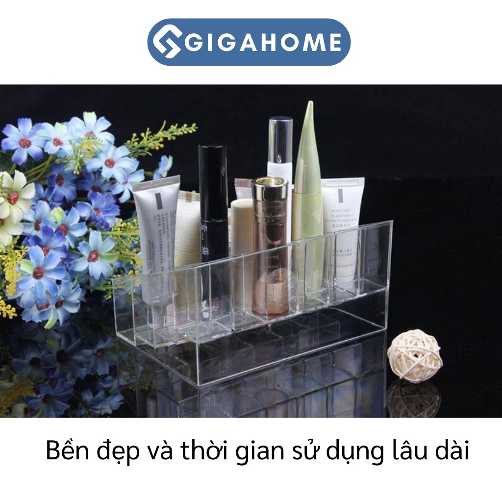 Khay Đựng Son 24 Ô GIGAHOME Nhựa Mica Loại Mỏng, Trong Suốt, Giúp Không Gian Gọn Gàng 4053