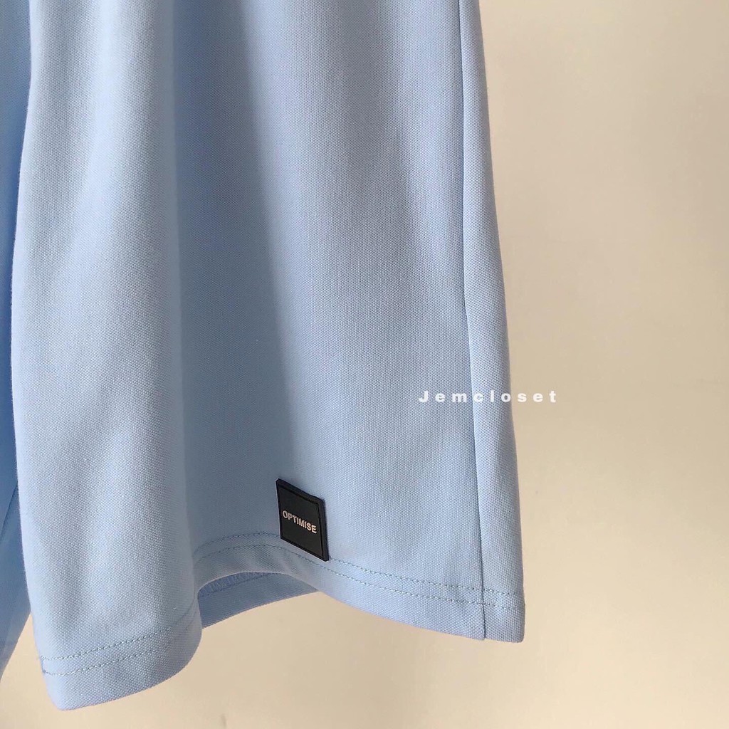Set đồ nữ vải cotton họa tiết chữ Hàn Quốc kèm áo thun tay lỡ quần short ống rộng lưng thun GuuZ