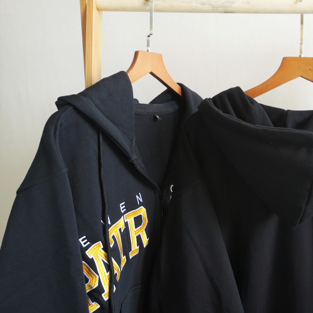 [sẵn] Áo khác tay dài form rộng thêu chữ PATR (ảnh thật tại shop) Tanazi Closet