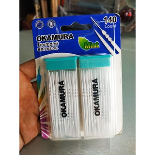 Tăm nhựa nha khoa Okamura Hộp 140 que