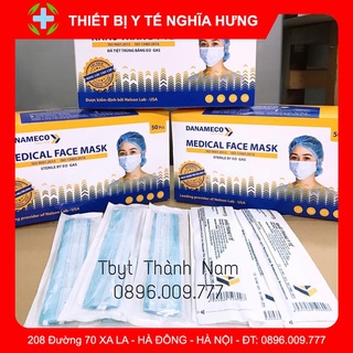 Khẩu Trang Y Tế Đã Tiệt Trùng Danameco [hộp 50 chiếc,01 chiếc/bao nilon]