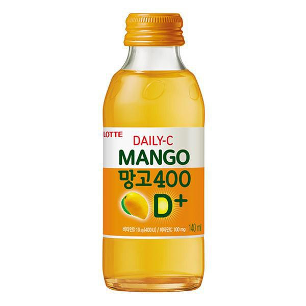 Nước Giải Khát Daily C Hàn Quốc Vị Chanh Và Xoài Chai 140ml