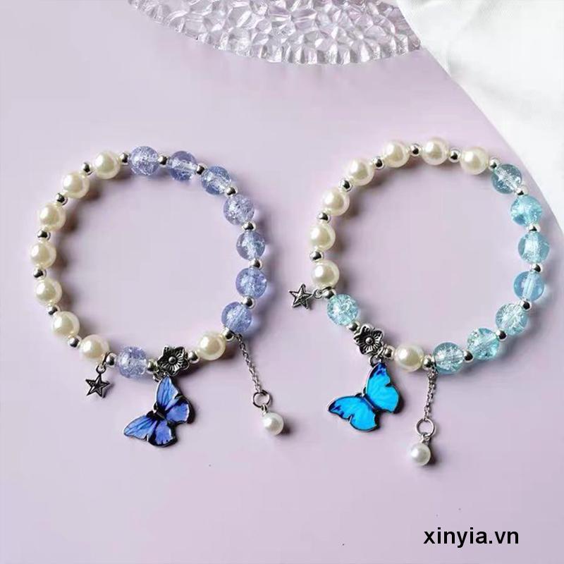 Vòng Tay Pha Lê Hình Hoa Pop Cá Tính Cho Nữ