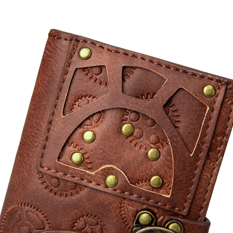 Ví Da PU Dáng Dài Phong Cách Steampunk Cổ Điển Thời Trang Cho Nữ
