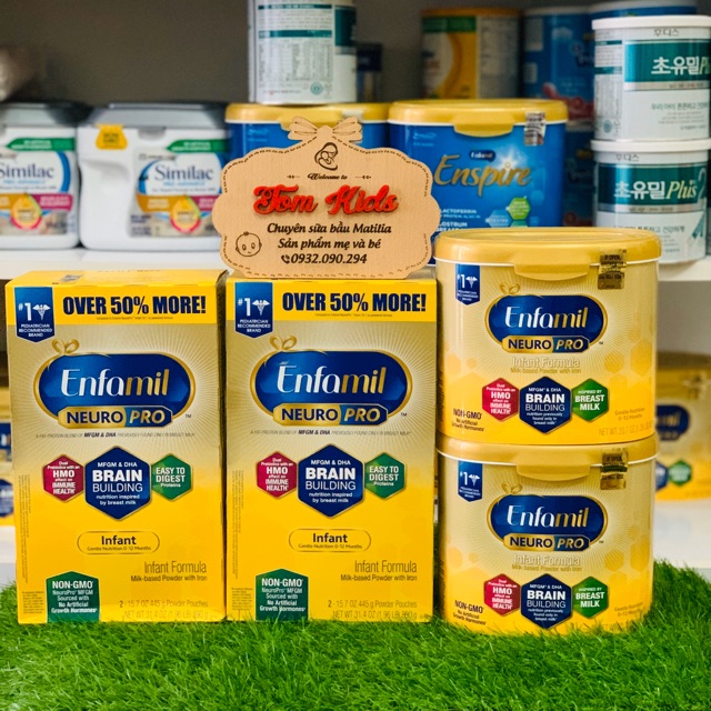 Sữa Enfamil Neuro Mỹ cho bé từ 0-12 tháng