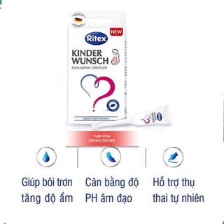 Tuýp tạo môi trường Ritex giúp thụ thai ( 1 túp)