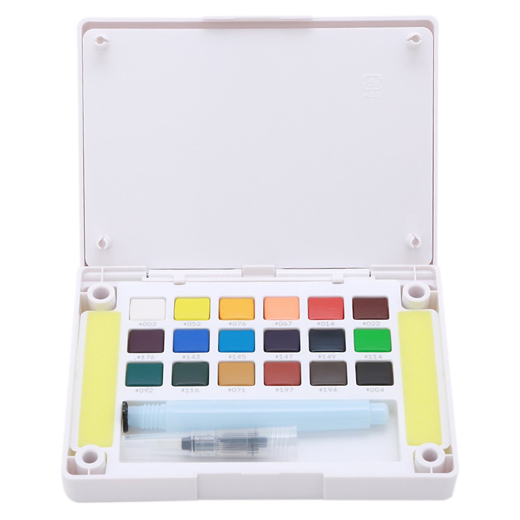 Màu Nước Nén Koi Water Colors Sakura 18 Màu - Tặng Kèm Sổ Vẽ A6