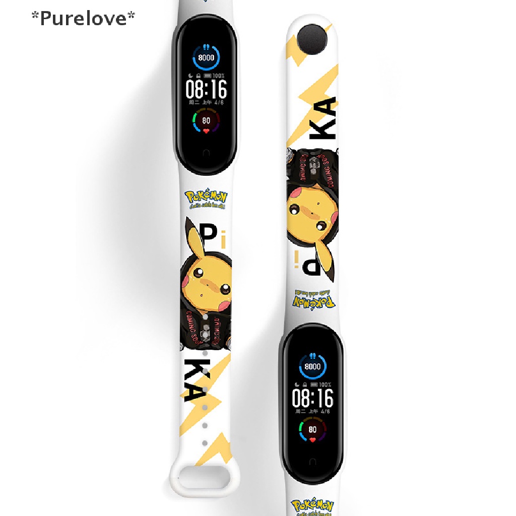 [Purelove] Đồ Chơi Vòng Tay Đèn LED Điện Tử Hình Pokemon Kawaii Chống Thấm Nước Quà Tặng Đồ Chơi