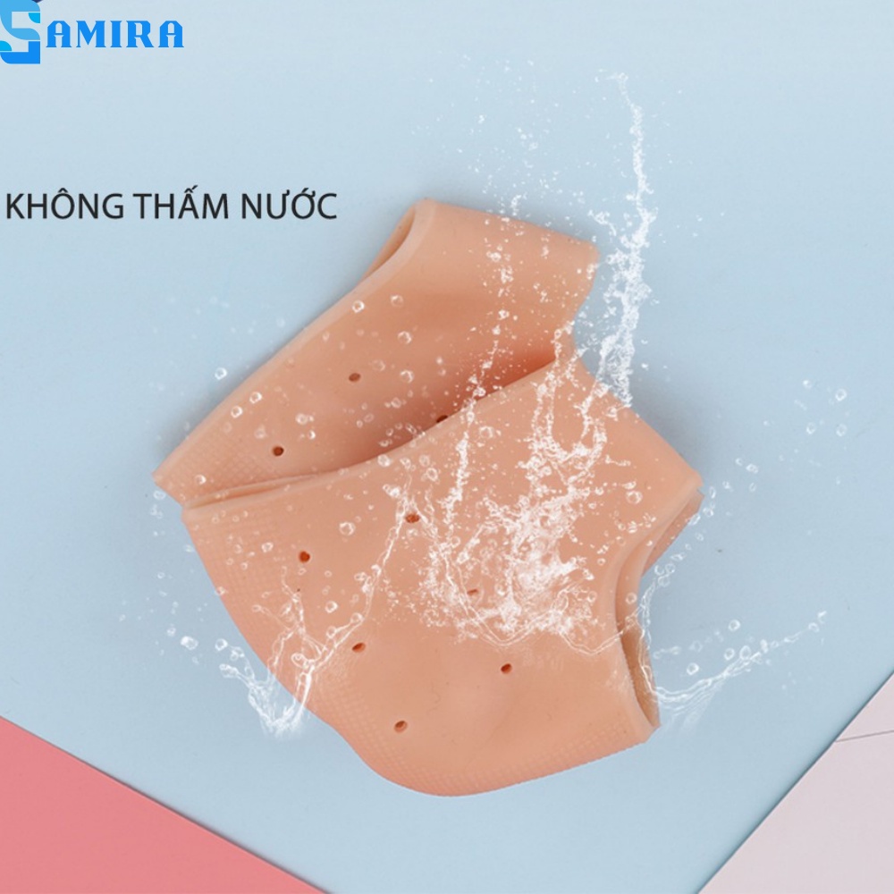 Cặp tất vớ Silicon bọc gót bảo vệ giảm đau chống nẻ gót chân Cao Cấp miếng lót gót chân khi mang giày cao su mềm SA13