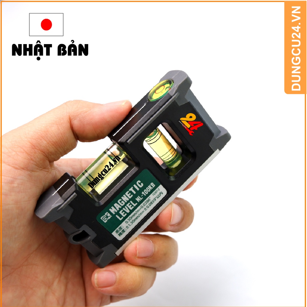 Thước thủy bỏ túi (Nivo bỏ túi) NIIGATA 10cm ML-100KB Nhật Bản