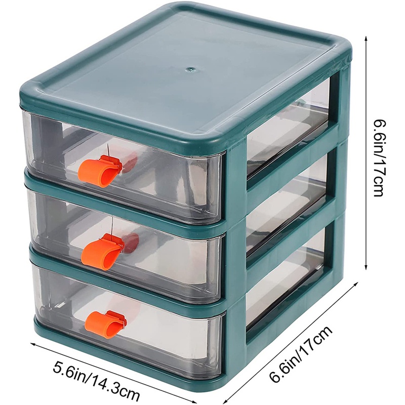 Tủ nhựa 3 ngăn kéo đựng đồ dùng để bàn tiện dụng