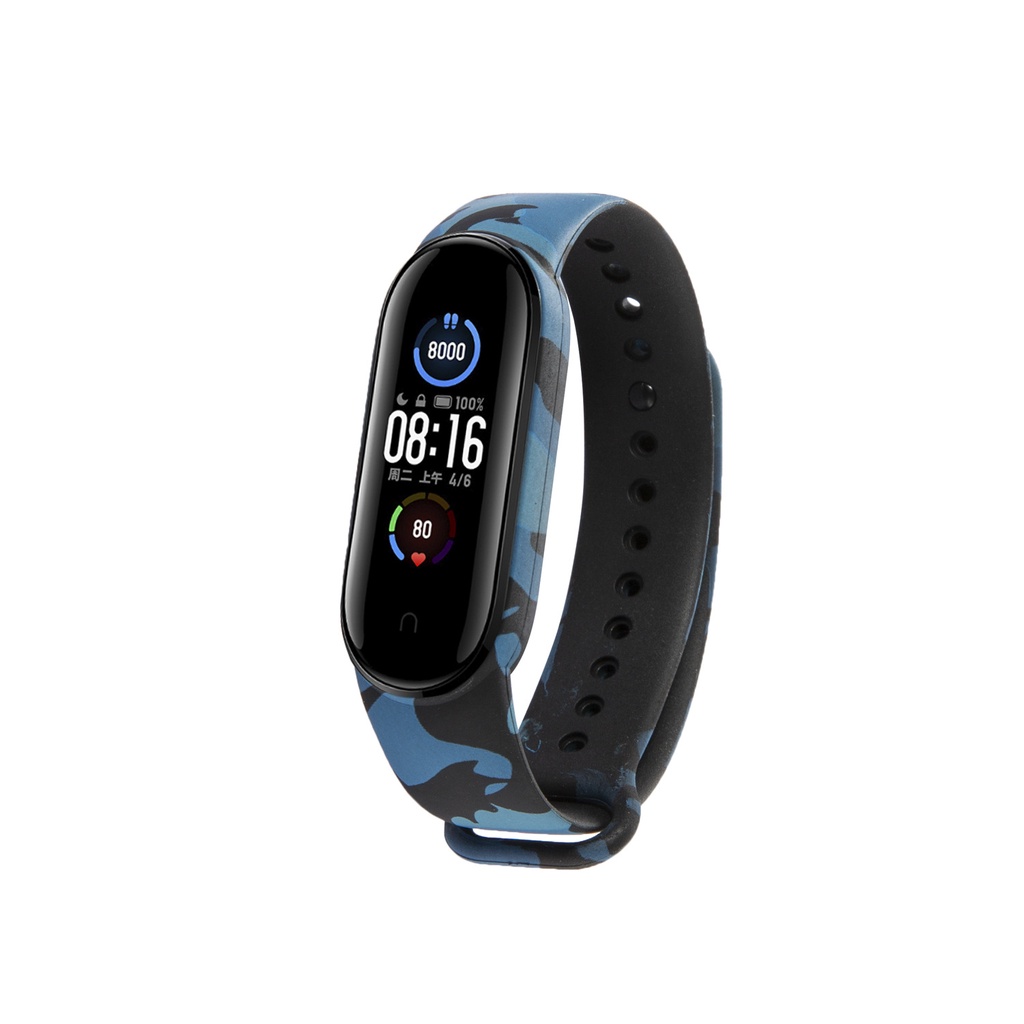 XIAOMI Dây Đeo Thay Thế Chất Liệu Silicon Màu Trơn Cho Mi Band 4 Mi Band 4/3 6/5 Mi Band 5