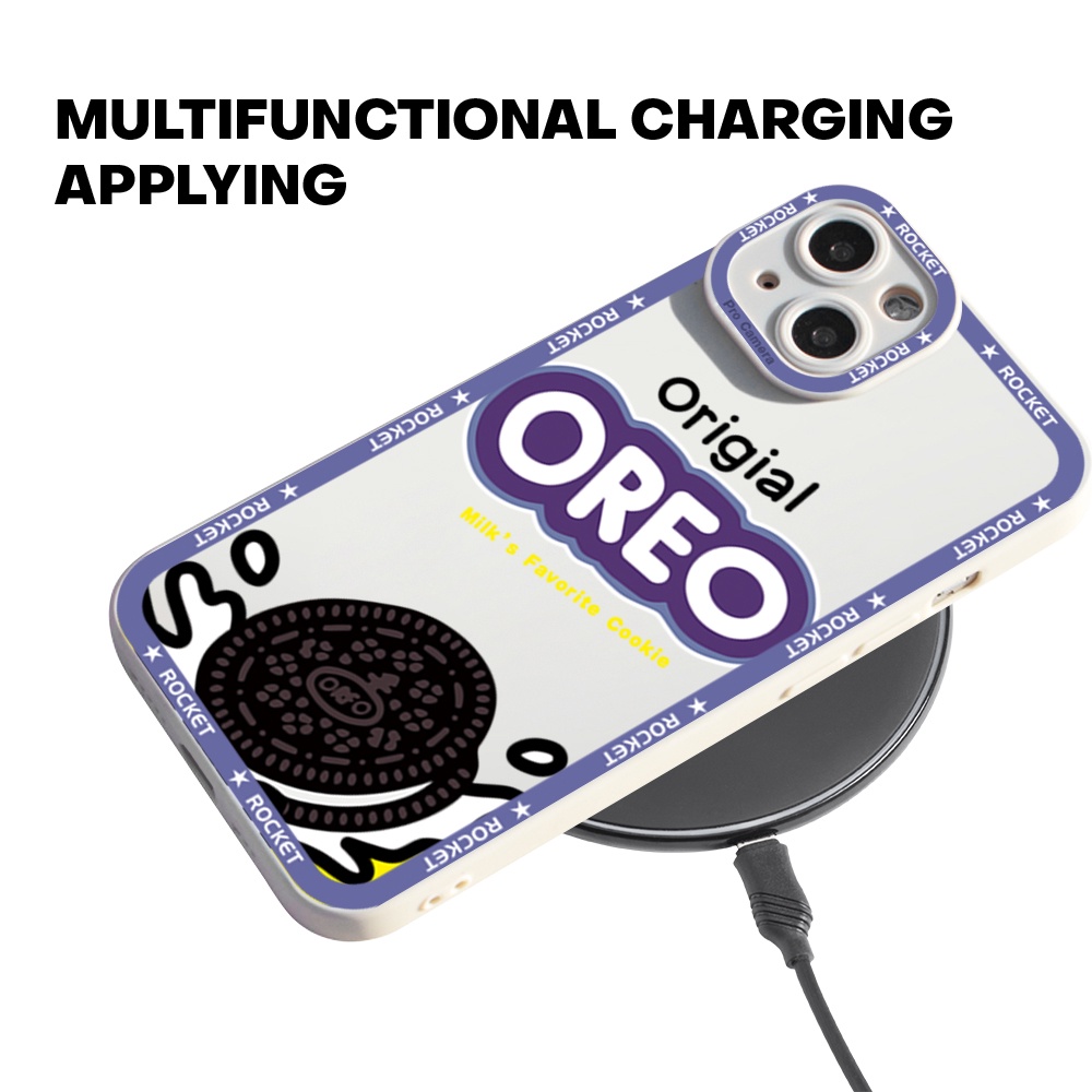 Samsung Galaxy J4 J5 J6 J7 J8 Core Pro Plus Prime 2018 2017 2015 J4 + J6 + Cho Ốp lưng điện thoại In Hình Cartoon Cookies