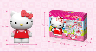 Bộ Đồ Chơi Lắp Ráp Mô Hình Nhà Hello Kitty Cho Bé