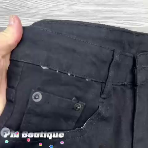 Quần jean bò nam slimfit đen rách xước lót da nhăn trắng đùi gối cao cấp QJ29P | BigBuy360 - bigbuy360.vn