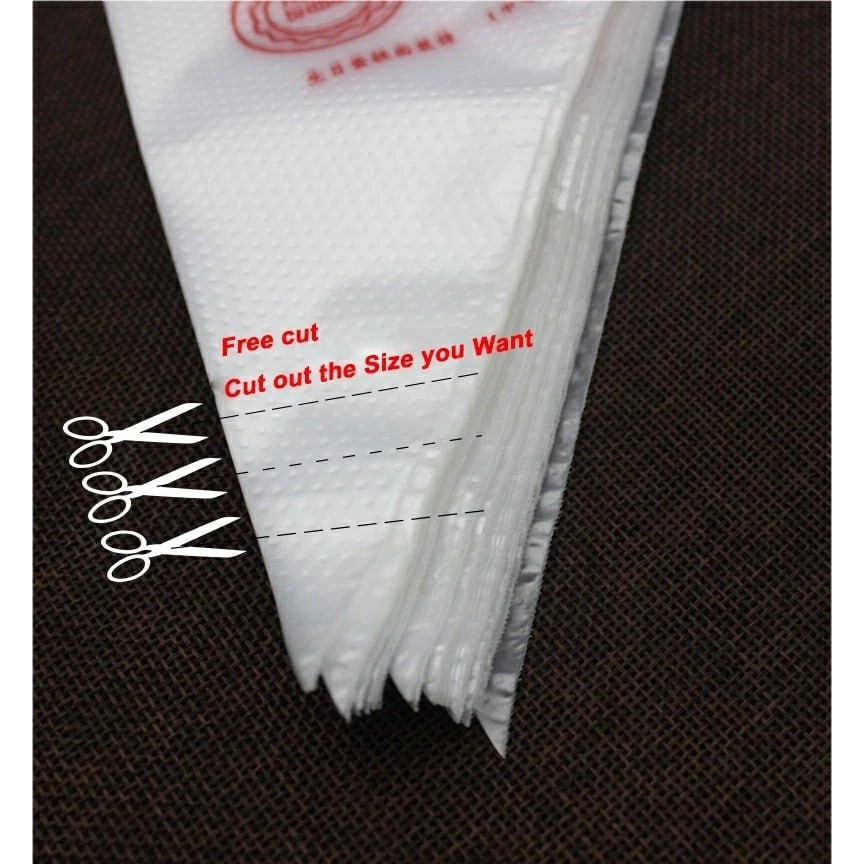 Set 10c túi bắt bông kem nilon