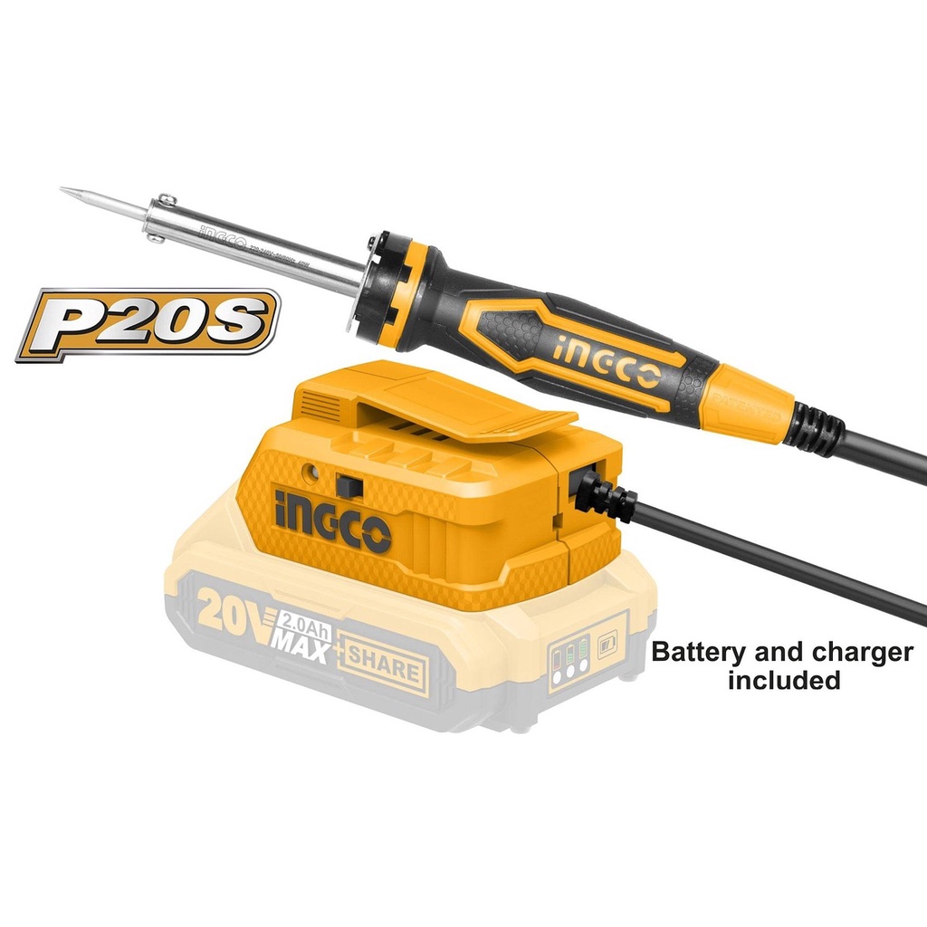 MỎ HÀN DÙNG PIN 20V INGCO CSILI2001- HÀNG CHÍNH HÃNG