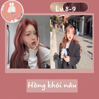 [ Cần Tẩy + Nâng Tone ] Thuốc Nhuộm Tóc Hồng Khói Nâu SIêu Tây Tôn Da - ByLini