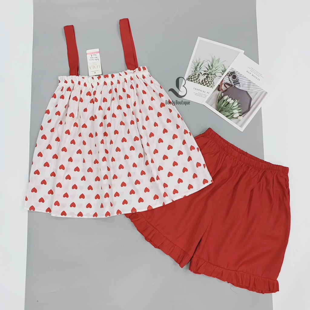 Bộ Hai Dây Đũi Hàn Cao Cấp Bộ Mặc Nhà Pijama Boody BP02 | BigBuy360 - bigbuy360.vn