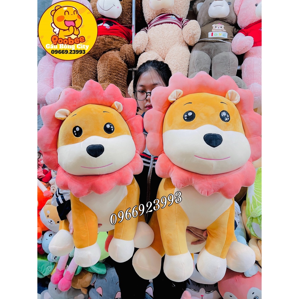 Gấu Bông Sư Tử Ngồi - Sư Tử Nhồi Bông Cao Cấp